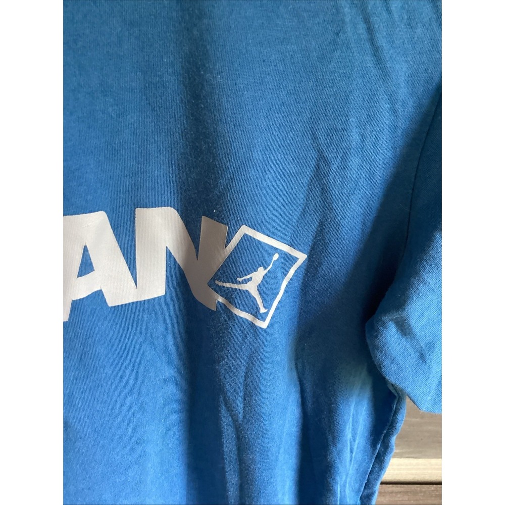 Jordan Jumpman T-shirt Boys Large Blue And Grey Preowned - Picture 3 of 8